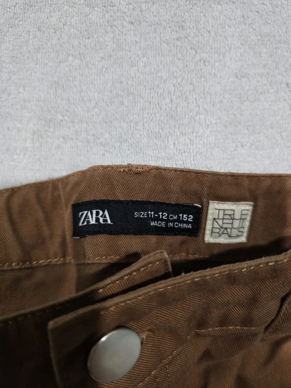 Zara Kids Cargo Trousers in Khaki and Rust